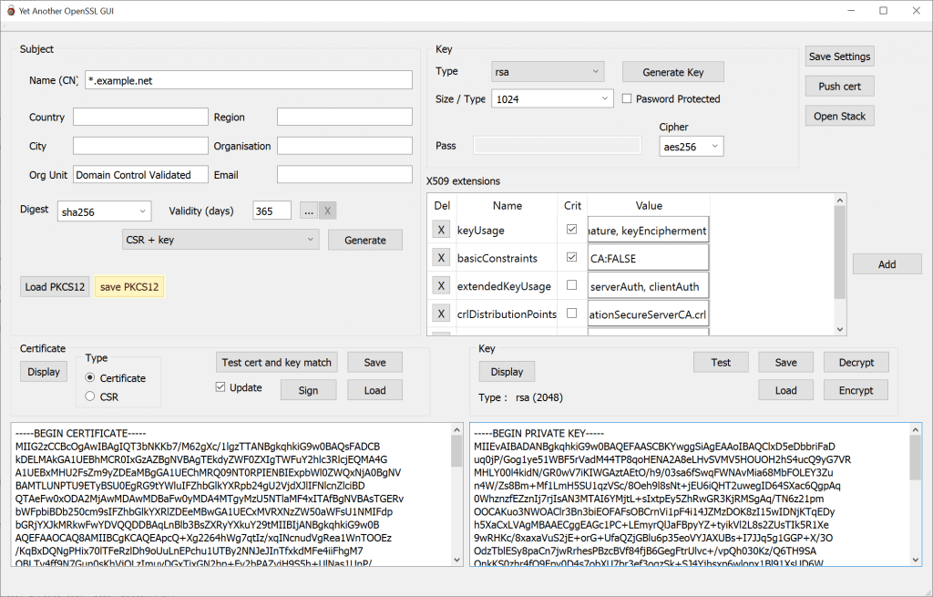 openssl convert pfx to pem and key